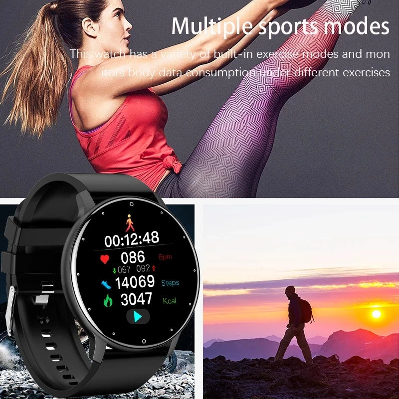2026 Waterproof Smartwatch for Men and Women with Heart Rate Monitor, Fitness Tracking, and Compatibility for Android and iOS