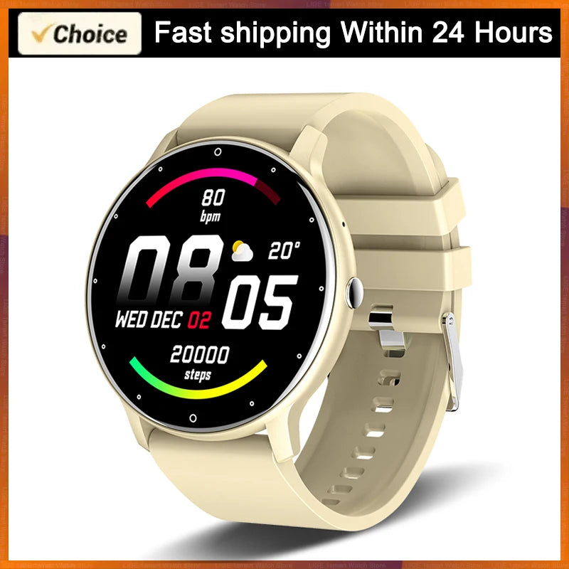 2026 Waterproof Smartwatch for Men and Women with Heart Rate Monitor, Fitness Tracking, and Compatibility for Android and iOS